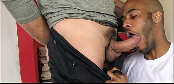  Black Latino With Muscles Sucks And Fucks Two Straight Truck Drivers